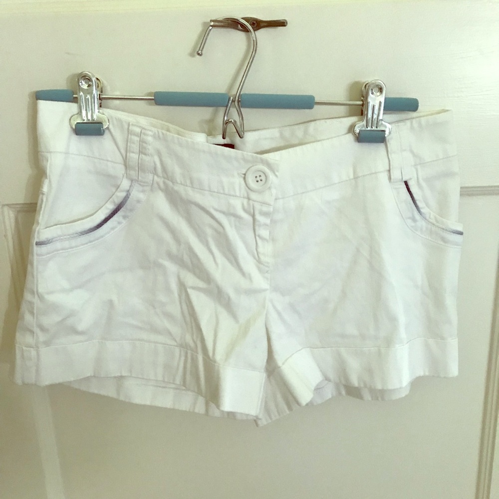 AQUA White Shorts